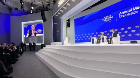 Guterres pide desde Davos el respaldo a la solución de dos Estados