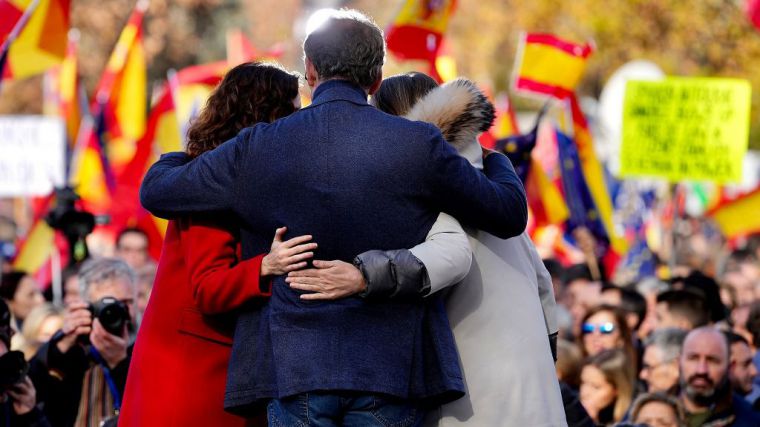 Acto en contra de la Ley de Amnistía del PP