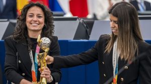 Ivana Andrés y Alba Redondo en el Parlamento Europeo: 