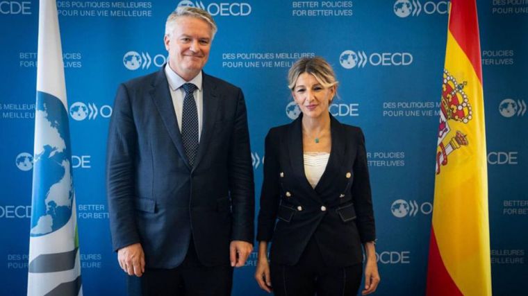 Yolanda Díaz: 'Hemos mejorado el reparto de la productividad y reducido la desigualdad'