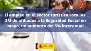 El empleo en el sector turístico aumenta un 5% respecto a hace un año