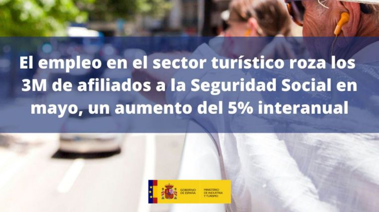 El empleo en el sector turístico aumenta un 5% respecto a hace un año