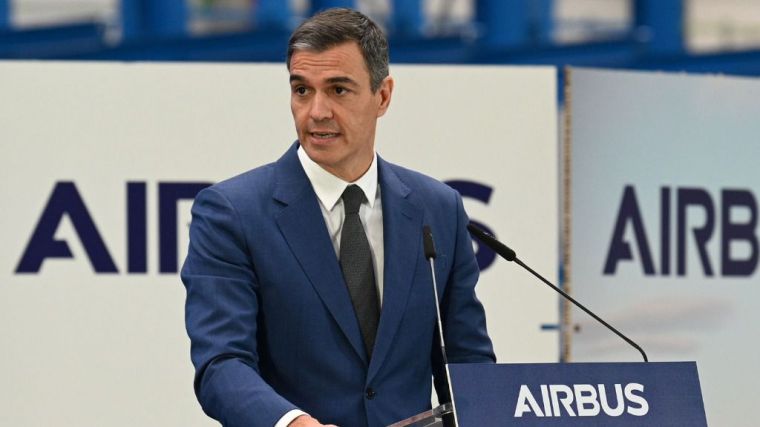 Sánchez subraya el papel de Airbus en el modelo productivo de sostenibilidad social, medioambiental y fiscal que impulsa el Gobierno