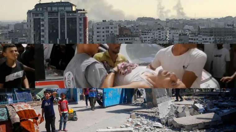 Gaza: Nuevos ataques aéreos en el centro y el sur mientras se intensifica el conflicto