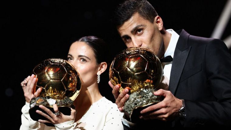 Rodri Hernández y Aitana Bonmatí: Los reyes del Balón de Oro 2024