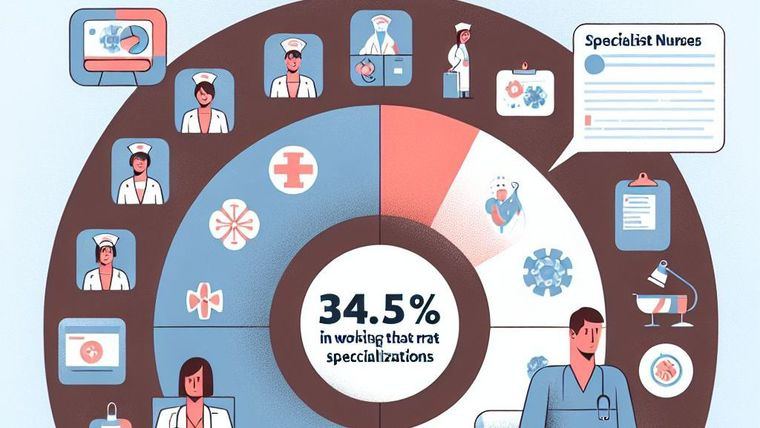 Solo el 34,5% de las enfermeras especialistas ejerce en su área de formación