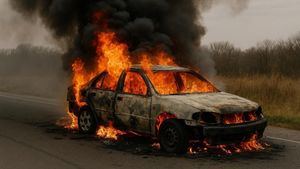 Cadáver hallado en vehículo incendiado en Villanueva de Bogas