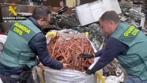 Desarticulada una banda que robó 1,7 millones en cobre en toda España