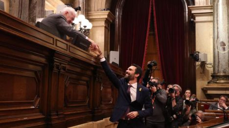 Puigdemont podría estar presionando a Roger Torrent para que lo invista