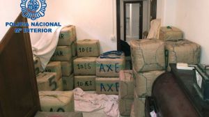 Intervenidos 2.500 kilos de hachís y detenidos cuatro narcotraficantes en La Línea de la Concepción