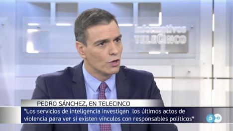 Sánchez promete esclarecer la vinculación entre responsables políticos y plataformas vandálicas en Cataluña