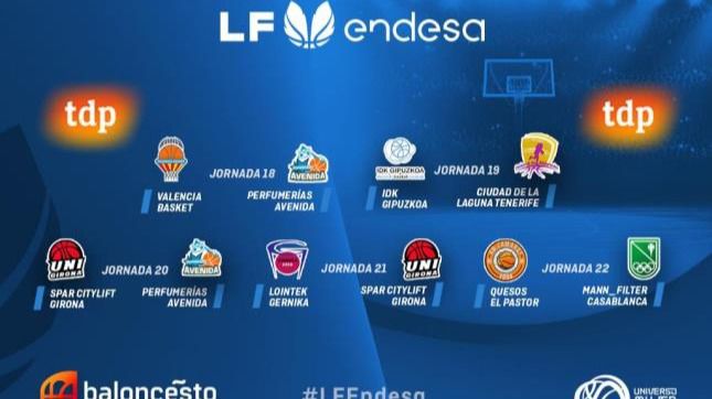 TV: La LF Endesa define su parrilla de retransmisiones hasta la Copa de la Reina