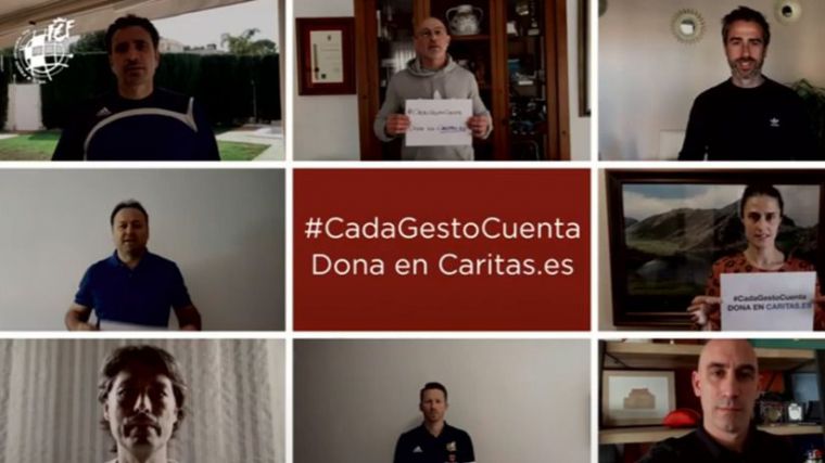 La RFEF apoya la campaña de Cáritas #CadaGestoCuenta