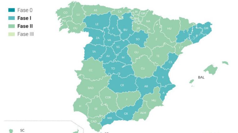 ¿Qué se puede hacer en cada fase de la desescalada?