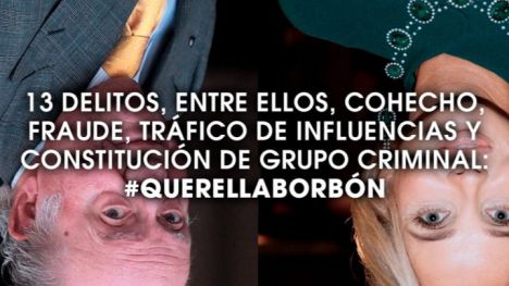 La querella del PCE e IU para investigar a Juan Carlos de Borbón echa a andar