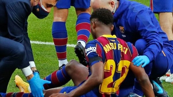 Ansu Fati estará unos cuatro meses de baja