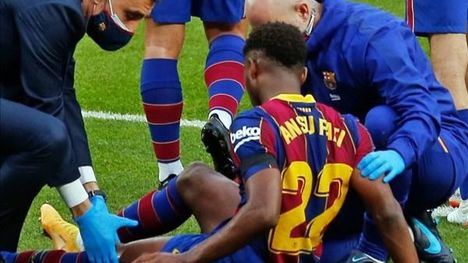 Ansu Fati estará unos cuatro meses de baja