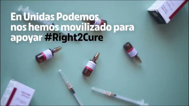 Unidas Podemos lanza una campaña de apoyo a la Iniciativa Ciudadana Europea #Right2Cure