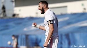 Benzema ha marcado el primer gol madridista en ocho partidos