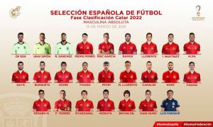 Esta es la lista de convocados de España para los próximos compromisos internacionales