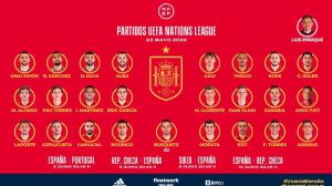 Convocatoria de la Selección española para los cuatro primeros encuentros de la UEFA Nations League