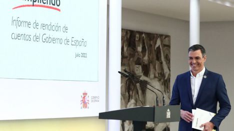 'Cumpliendo': Sánchez anuncia que el Gobierno ya ha cumplido el 53% de sus compromisos