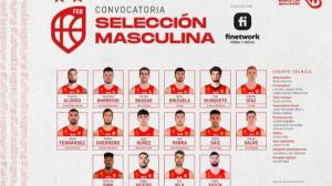 Los campeones de Europa Sebas Saiz, Jaime Fernández, Darío Brizuela, Joel Parra y Alberto Díaz lideran la convocatoria para la próxima Ventana