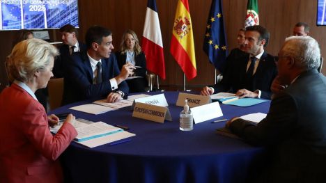 Buenas vibraciones en la H2Med con Sánchez, Macron, Costa y Von der Leyen