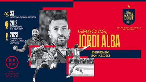 Jordi Alba pone fin a su trayectoria con la Selección