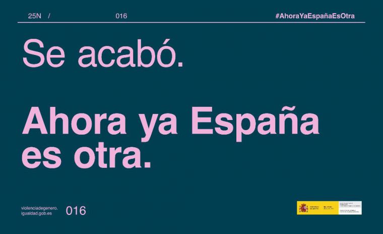 Igualdad presenta la campaña 'Ahora ya España es otra'