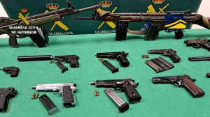 La Guardia Civil incauta más de 80 armas de fuego, de guerra y de impresión 3D