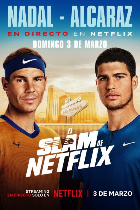 'El Slam de Netflix', un épico acontecimiento tenístico en Las Vegas