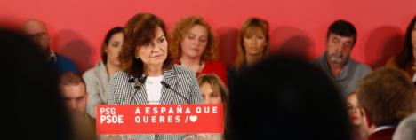 Carmen Calvo: PP y Cs, al no contener a la ultraderecha, colocan al PSOE en el centro de la esperanza de los demócratas