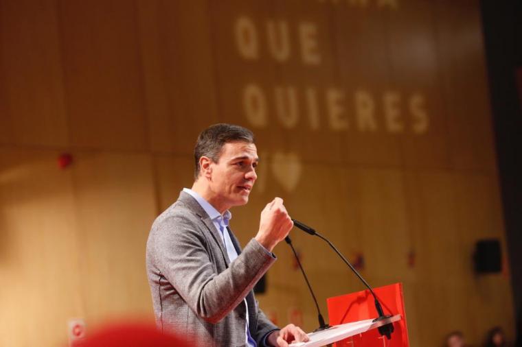 Sánchez: “Cada voto que vaya al PSOE será un voto a favor de la estabilidad”