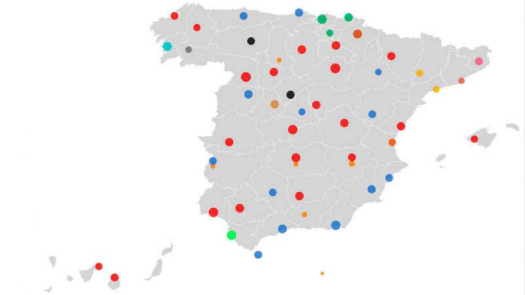 Así han quedado los ayuntamientos tras su constitución