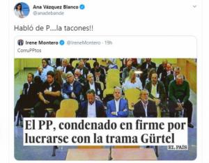 Una diputada del PP responde así a Irene Montero: 