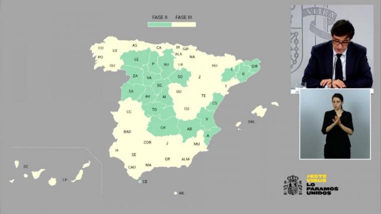 Más de la mitad de España pasará el lunes a la fase 3 de la desescalada