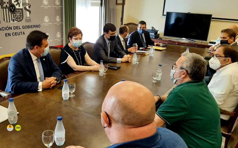 Los secretarios de Estado de Política Territorial y Función Pública, y de Asuntos Europeos visitan Ceuta