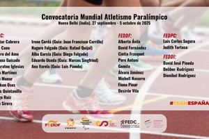 Cuatro atletas españoles lideran la delegación en el Mundial de Atletismo Paralímpico en Nueva Delhi