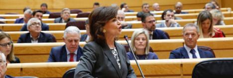 Carmen Calvo, al PP: “No vuelvan a enfrentar a Cataluña con España”