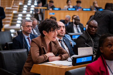 Elma Saiz aboga por más cooperación internacional en la ONU para enfrentar retos migratorios