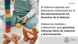 El Gobierno reafirma su compromiso con los derechos de la infancia en su declaración institucional