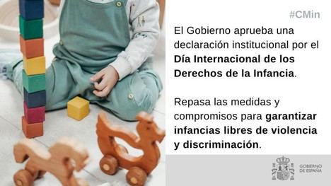 El Gobierno reafirma su compromiso con los derechos de la infancia en su declaración institucional