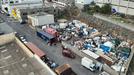 Desmantelan red criminal que enviaba 650 toneladas de residuos peligrosos a África desde Tenerife