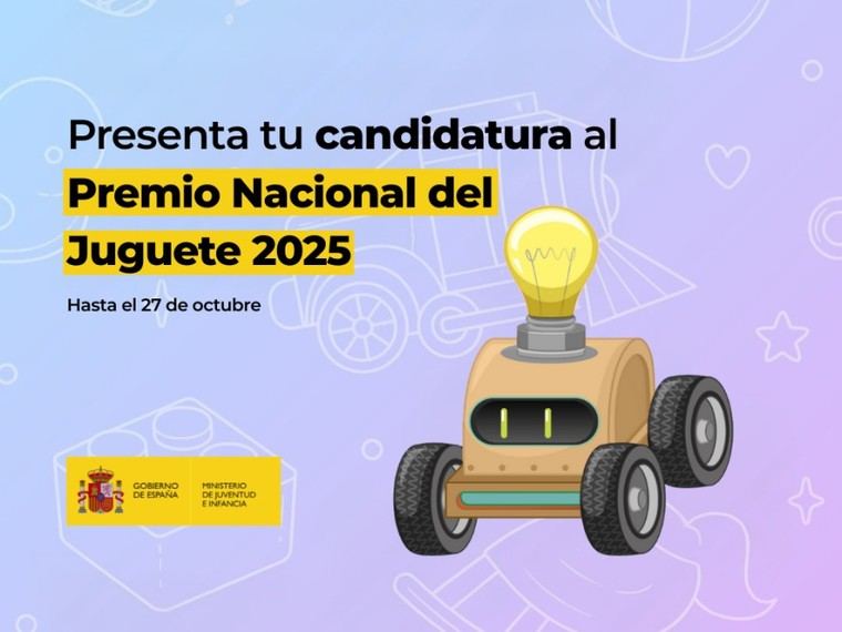 Convocan el Premio Nacional del Juguete 2025 con plazo hasta el 27 de octubre