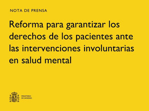 Mañana entra en vigor la reforma que refuerza los derechos en salud mental