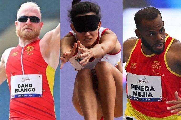 España logra diez medallas en el Mundial de Atletismo Paralímpico de Nueva Delhi