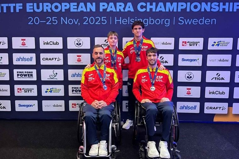España logra seis medallas en el Europeo Paralímpico de Tenis de Mesa