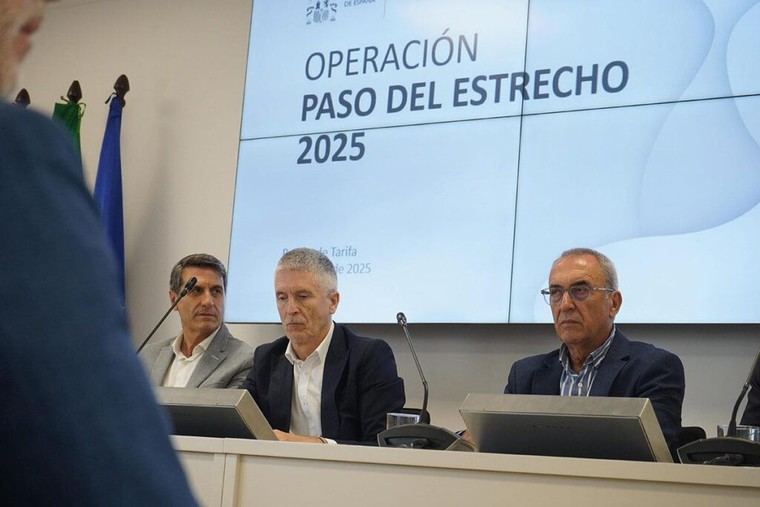 Aumento histórico de tránsito en la Operación Paso del Estrecho, según Grande-Marlaska