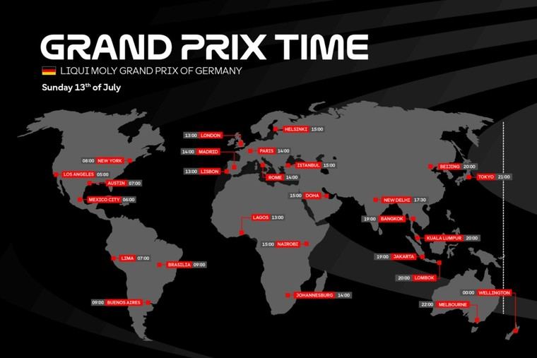 Horarios del Gran Premio de Alemania en MotoGP